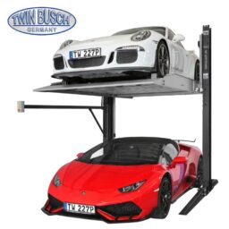 TW227P-G Podnośnik 2-kolumnowy parkingowy, udźwig 2.7T, elektromagnetyczne zwalnianie rygli zabezpieczających SZARY