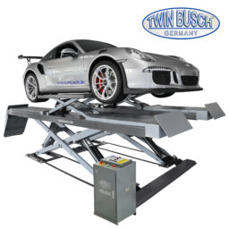 TWSA-40-400-G Podnośnik nożycowy diagnostyczny, naposadzkowy, udźwig 4.0T, kolor szary