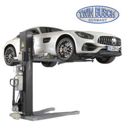 TW125M-230-G Podnośnik jednokolumnowy mobilny, udźwig 2.5T, kolor antracyt, zasilanie 230V