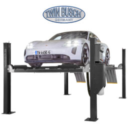 TW445E-400-G Podnośnik czterokolumnowy, udźwig 4.5T, elektromagnetyczne zwalnianie rygli, kolor antracyt