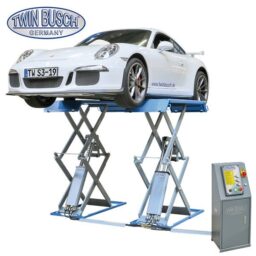 TWS3-19E Podnośnik nożycowy podprogowy, udźwig 3T, elektromagnetyczne rygle, 400V